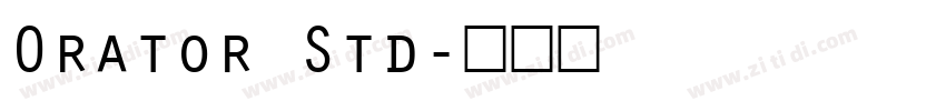 Orator Std字体转换